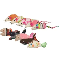 Jouet pour chat en peluche et tissu Trixie - 9 à 12 cm