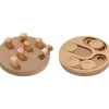 Jouet pour chien en bois Flamingo Doggy brain train recto verso - 25 cm