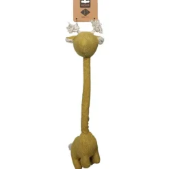 Jouet pour chien Georges Girafe en tissu jaune 30x22x10 cm