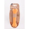 Jouet pour chien os Rubb'N'Roll coloris orange en plastique - 14,5 cm