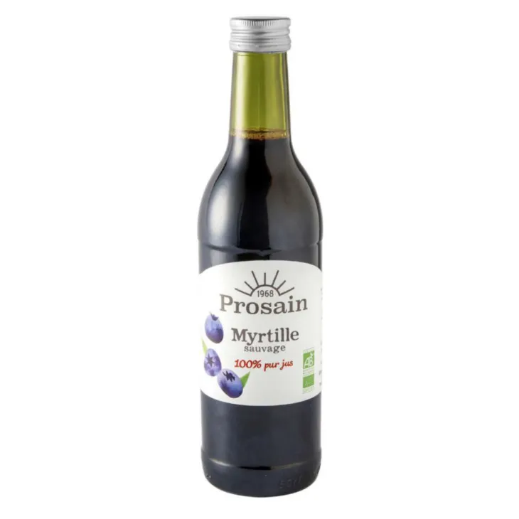 Jus de myrtille bio – Bouteille de 50 cl