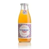 Jus de pomme pulpé bio. La bouteille de 75 cl