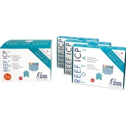 Kit d'analyse d'eau de laboratoire, lot de 3, FAUNA MARIN, modèle Reef ICP TEST - Total