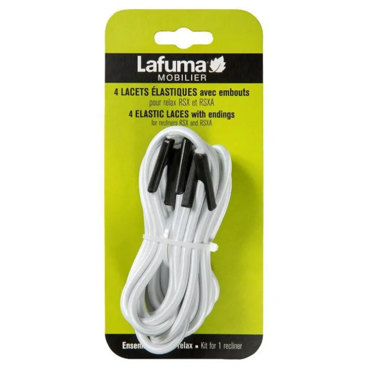 Kit de lacets avec embout pour fauteuil relax blanc