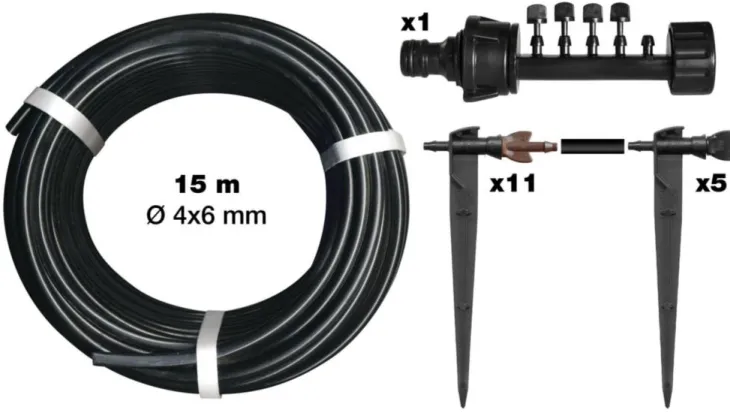 Kit pour carré potager botanic® - Arrosage goutte à goutte