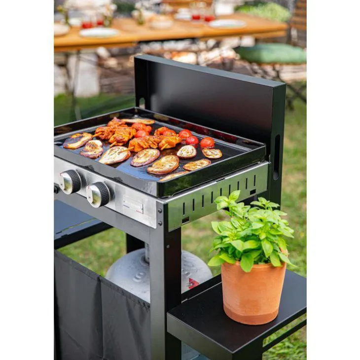 La Plancha Française gaz 250 duo noire 92 x 47 x 105 cm
