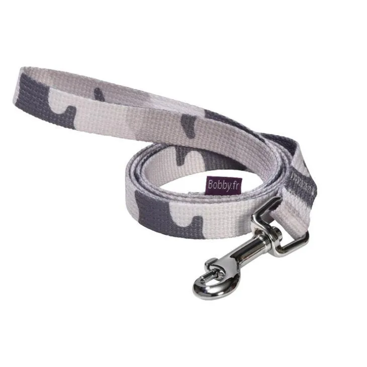 Laisse Camouflage coloris gris taille XS