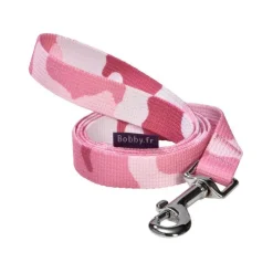 Laisse camouflage rose taille S