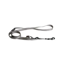 Laisse chien dressage 3pt 20 mm / 200 cm gris