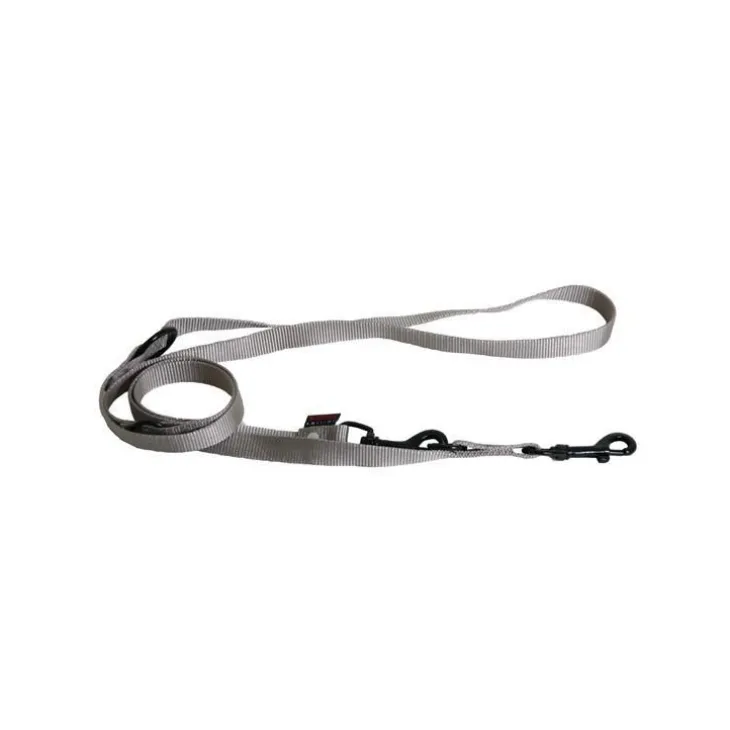 Laisse chien dressage 3pt 20 mm / 200 cm gris