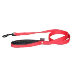 Laisse double rouge taille 25/120 en nylon