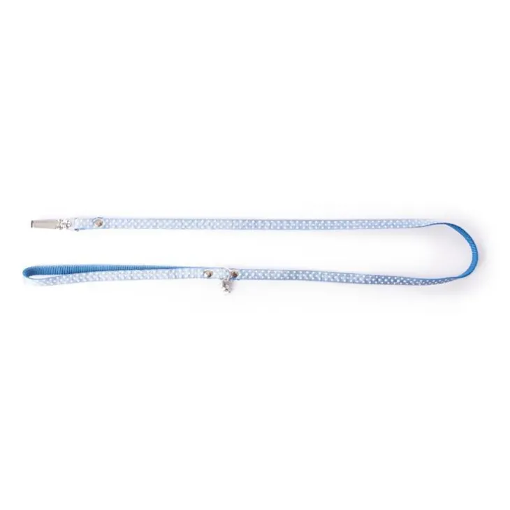 Laisse Pois pour chien coloris bleu - S