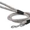 Laisse pour chien en nylon rond coloris gris Bobby - 1,2 m