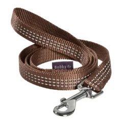 Laisse pour chien marron Bobby Safe - Taille XS