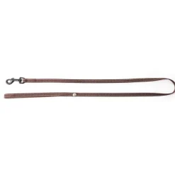 Laisse réfléchissante pour chat Flash marron - 100 cm