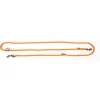 Laisse ronde 3 positions coloris orange - 1,3x190 cm