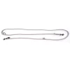 Laisse ronde 3 positions coloris gris - 1,3x190 cm