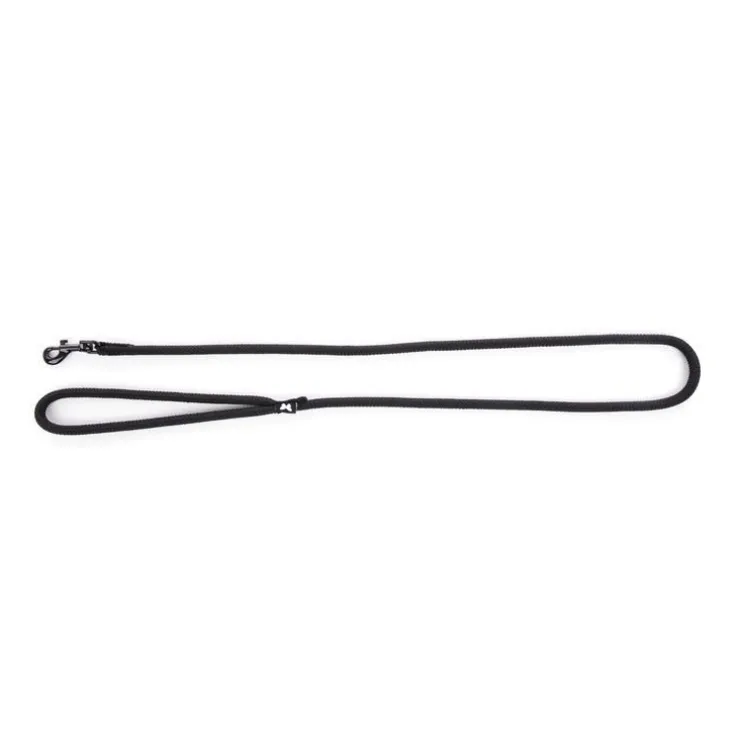 Laisse ronde pour chien coloris noir 1,3 cm x 1 m