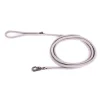 Laisse ronde pour chien coloris gris 1,3 cm x 2 m