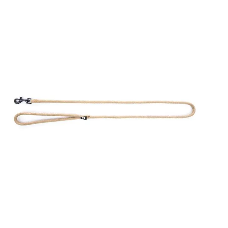 Laisse ronde pour chien coloris beige 1,3 cm x 1 m