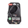 Laisse sangle avec enrouleur Instinct noire XS 3 m