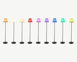 Lampadaire rechargeable solaire/USB Blachère Illumination - Ø 24 x H 134 cm