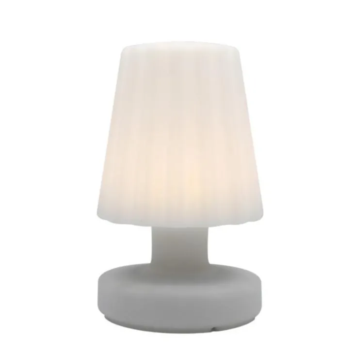 Lampe de table LED Batimex H 21 cm blanc chaud à chargement micro USB