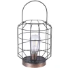 Lanterne de table solaire en métal et verre 10 lumens Bedfore - Ø 18 x 23,5 cm
