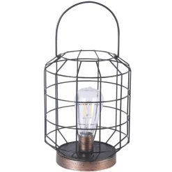 Lanterne de table solaire en métal et verre 10 lumens Bedfore - Ø 18 x 23,5 cm