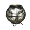 Lanterne ronde coloris noir en métal - Ø 16 cm