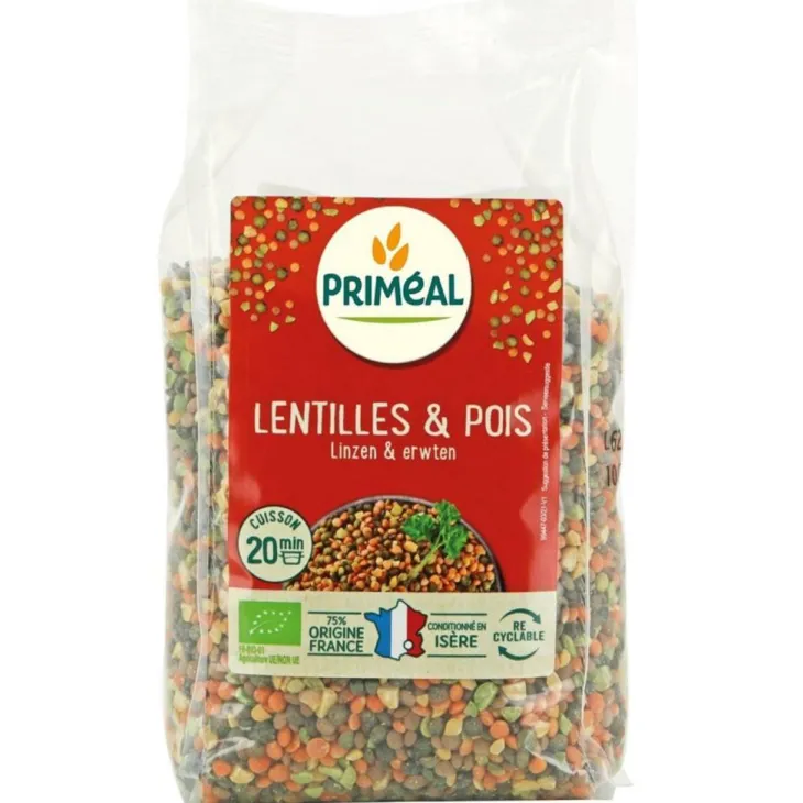 Lentilles et pois 500 g PRIMEAL