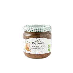 Lentilles vertes bio en bocal de 345 g