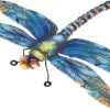 Libellule en métal multicolore Riviera décor B moyen modèle - 35 cm