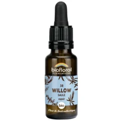 Élixir n°38 Biofloral de saule en flacon de 20 ml