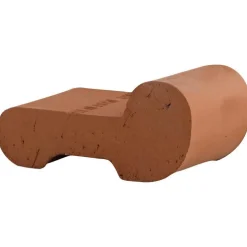 Lot de 3 pieds pour pots rouges en terre cuite L8 x l4