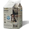 Lot de 50 tapis hygiéniques pour chien super nappy au charbon actif 50 pièces Crocy - 60 x 60 cm