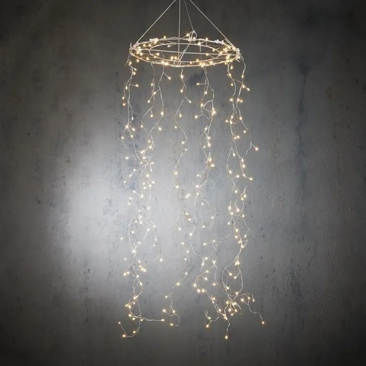 Lustre lumineux LED à lumière blanc classique sur secteur - Ø 30 cm
