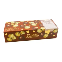 Macarons cœur à l'amande et aux marrons Biscuiterie de Provence - 90 g