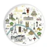 Magnet Plan de Paris Cartes d'Art - Ø 5,6 cm