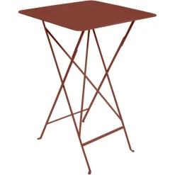 Mange debout Bistro coloris rouge en acier Fermob - 71 x 71 x 105 cm