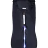 Manteau imperméable pour chien coloris noir Wouapy LED - Taille 40