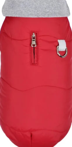 Manteau pour chien coloris rouge doublé polaire Bobby Contraste - Taille 70XXL