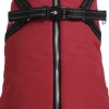 Manteau pour chien coloris bordeaux avec harnais intégré Bobby Easy - Taille 25XS