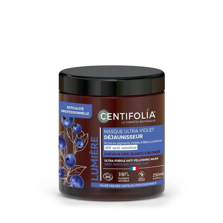 Masque ultra-violet nutri-correcteur déjaunisseur bio Centifolia - 250 ml