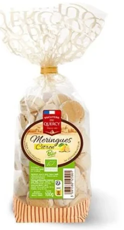 Meringues au citron bio Biscuits les Saules - 100 g