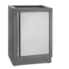 Meuble 1 tiroir pour plancha coloris gris Napoleon
