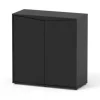 Meuble pour aquarium en bois coloris noir 2 portes Aquatlantis Prestige 80 - 80 x 35 x 83 cm