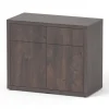 Meuble pour aquarium en bois coloris chêne foncé 2 portes Aquatlantis Sublime Ultra 100 - 100 x 50 x 83 cm