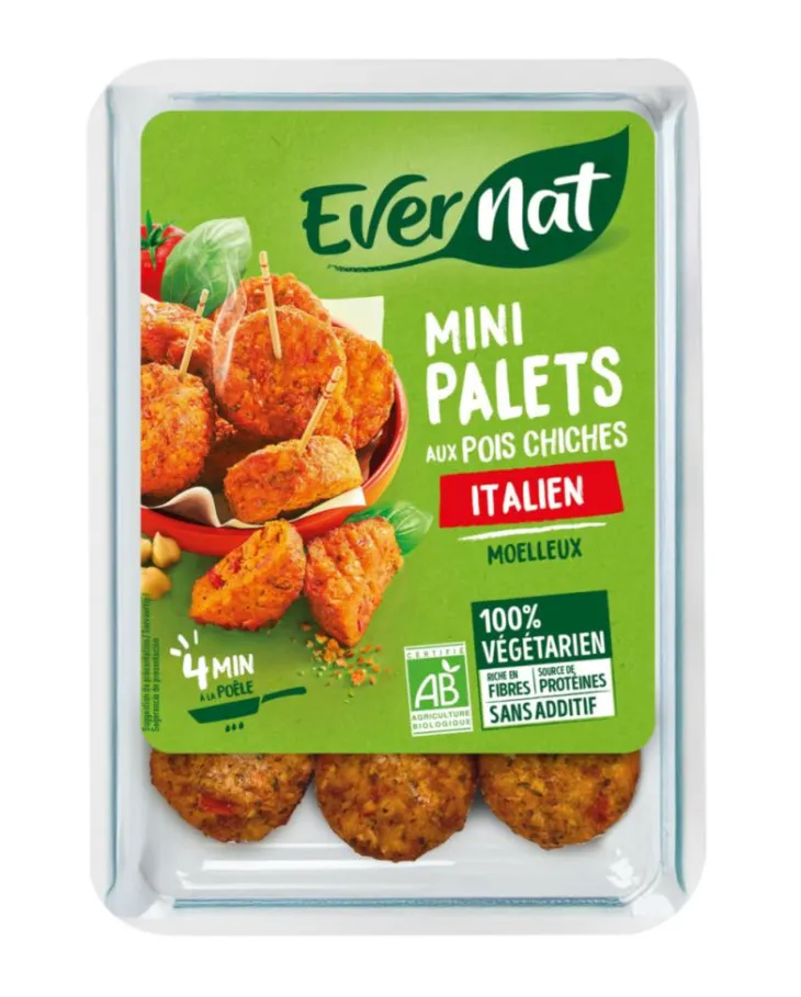 Mini palets aux pois chiches bio Evernat italien - 150 g