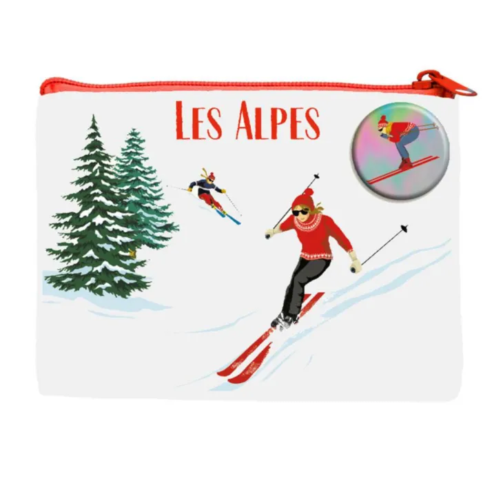 Mini pochette coloris multicolore Cartes d'Art les Alpes - 12 x 10 cm